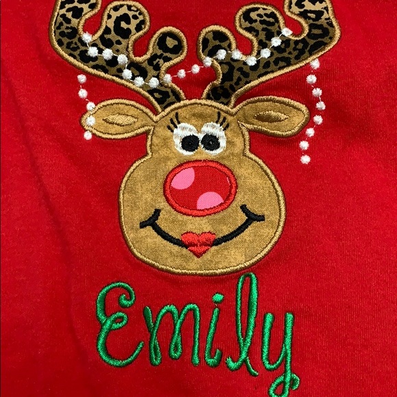 Christmas Pajamas Personalized w/ name Emily - Picture 2 of 3